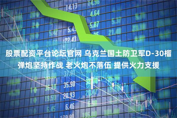 股票配资平台论坛官网 乌克兰国土防卫军D-30榴弹炮坚持作战 老火炮不落伍 提供火力支援